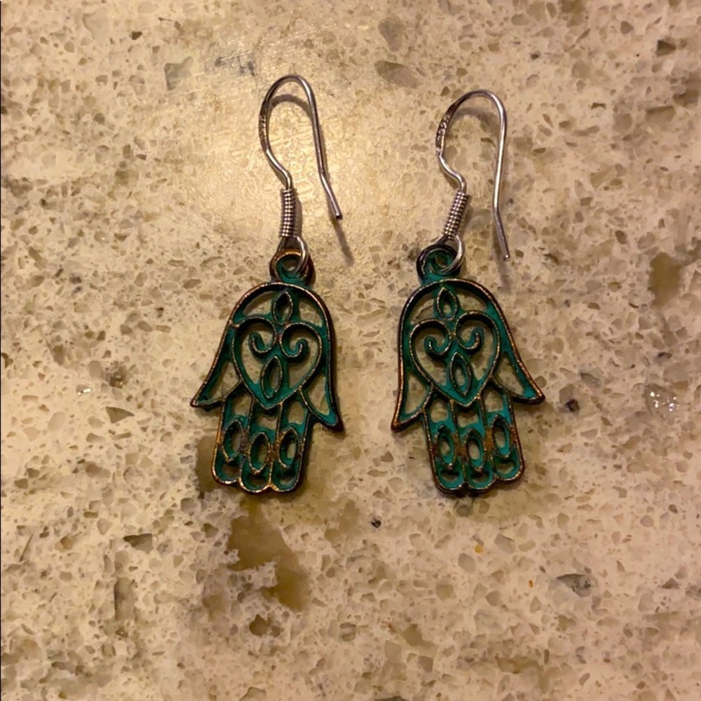 Hamsa earrings